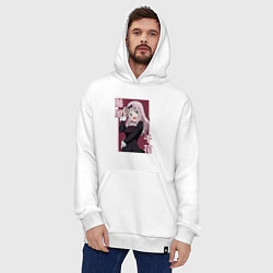 Толстовка-худи оверсайз Милая Фудзивара, цвет: белый — фото 2