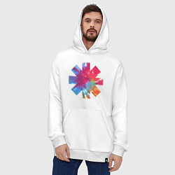 Толстовка-худи оверсайз RHCP Color, цвет: белый — фото 2