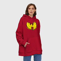Толстовка-худи оверсайз Style Wu-Tang, цвет: красный — фото 2