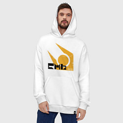 Толстовка-худи оверсайз City 17 - half life, цвет: белый — фото 2