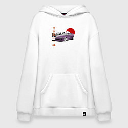 Толстовка-худи оверсайз Toyota Supra A80 Mk4 Japan Legend, цвет: белый