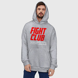 Толстовка-худи оверсайз Fight club boxing, цвет: меланж — фото 2