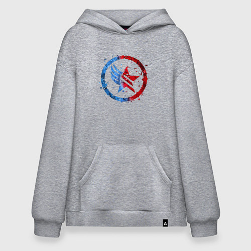 Худи оверсайз Mass Effect Renegade - Paragon Combo / Меланж – фото 1