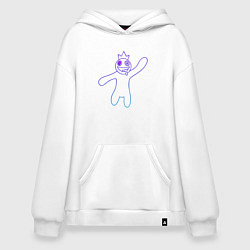 Худи оверсайз Роблокс: Синий неон