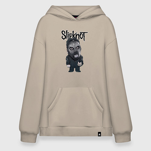 Худи оверсайз Седьмой Slipknot / Миндальный – фото 1