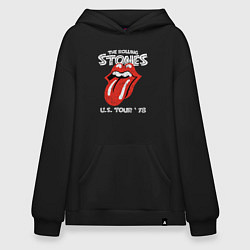 Толстовка-худи оверсайз The Rolling Stones 78, цвет: черный