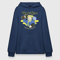 Толстовка-худи оверсайз Vault GYM - for true survivors, цвет: тёмно-синий