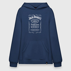 Толстовка-худи оверсайз Jack Daniels, цвет: тёмно-синий