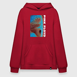 Толстовка-худи оверсайз Pink Floyd Meddle, цвет: красный