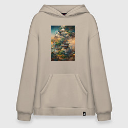 Худи оверсайз Фантастический пейзаж