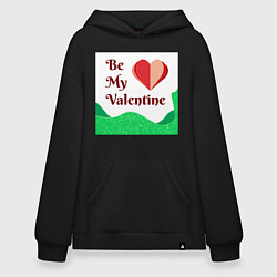 Худи оверсайз Романтичная валентинка с сердцем