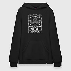 Толстовка-худи оверсайз Motorhead в стиле Jack Daniels, цвет: черный