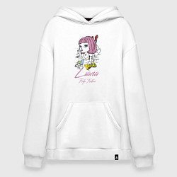 Толстовка-худи оверсайз Liana - pulp fiction, цвет: белый