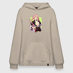 Худи оверсайз Mitsuri Kanroji Demon Slayer