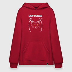 Худи оверсайз Deftones rock cat