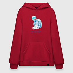 Худи оверсайз Лечит не время - лечит доктор