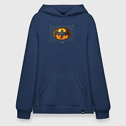 Толстовка-худи оверсайз Batman logo 2023, цвет: тёмно-синий