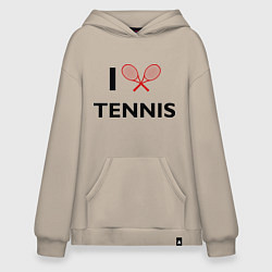 Худи оверсайз I Love Tennis