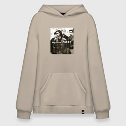 Толстовка-худи оверсайз Depeche Mode - Devotional Tour Retro 01, цвет: миндальный