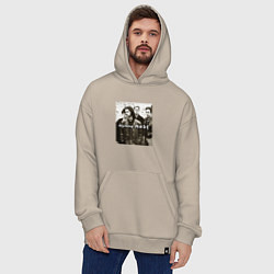 Толстовка-худи оверсайз Depeche Mode - Devotional Tour Retro 01, цвет: миндальный — фото 2