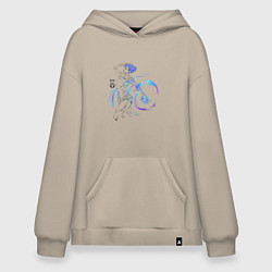 Толстовка-худи оверсайз Майя Borderlands, цвет: миндальный