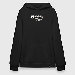 Толстовка-худи оверсайз Authentic 1972, цвет: черный