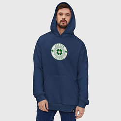 Толстовка-худи оверсайз Team Celtics, цвет: тёмно-синий — фото 2