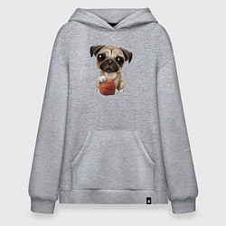 Худи оверсайз Мопс баскетболист