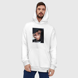 Толстовка-худи оверсайз Hyunjin Rock Star Stray Kids, цвет: белый — фото 2