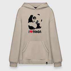 Худи оверсайз I love panda