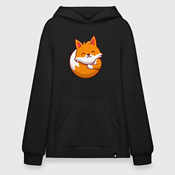 Худи оверсайз Orange fox