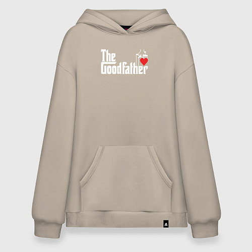 Худи оверсайз The godfather love / Миндальный – фото 1