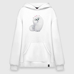 Худи оверсайз Белая кошка Гиджет