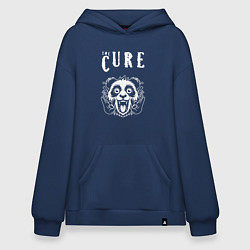 Толстовка-худи оверсайз The Cure rock panda, цвет: тёмно-синий