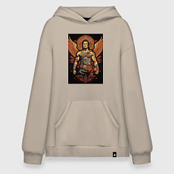 Худи оверсайз Боец и крылья