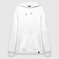 Худи оверсайз Птичьи следы лапки