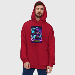 Толстовка-худи оверсайз League Of Legends Akali Kda, цвет: красный — фото 2