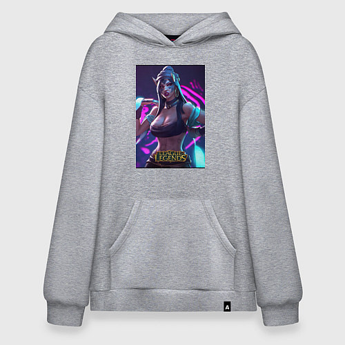 Худи оверсайз League of Legends Akali Kda / Меланж – фото 1