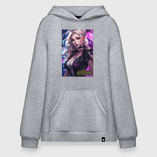 Худи оверсайз League of Legends Kaisa Kda / Меланж – фото 1