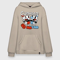 Худи оверсайз Cuphead and Mugman