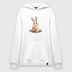 Худи оверсайз Пасхальный кролик и пасхальное яйцо