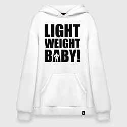 Толстовка-худи оверсайз Light weight baby, цвет: белый