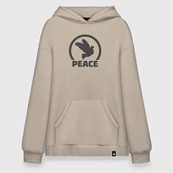 Худи оверсайз Peace bird