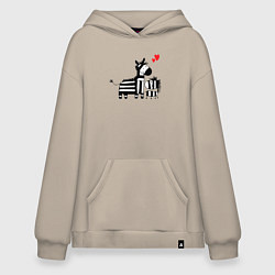 Худи оверсайз Zebra love