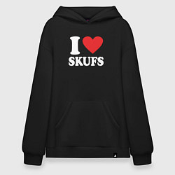 Худи оверсайз I love - skufs