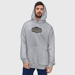 Толстовка-худи оверсайз Добро пожаловать в Дубай, цвет: меланж — фото 2