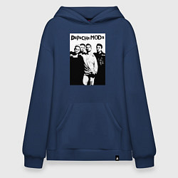 Толстовка-худи оверсайз Depeche mode all, цвет: тёмно-синий