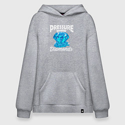 Худи оверсайз Pressure makes diamonds