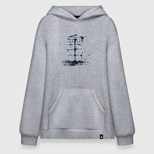 Худи оверсайз Ink tardis / Меланж – фото 1