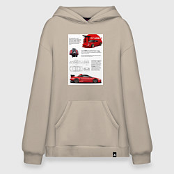 Худи оверсайз Honda nsx